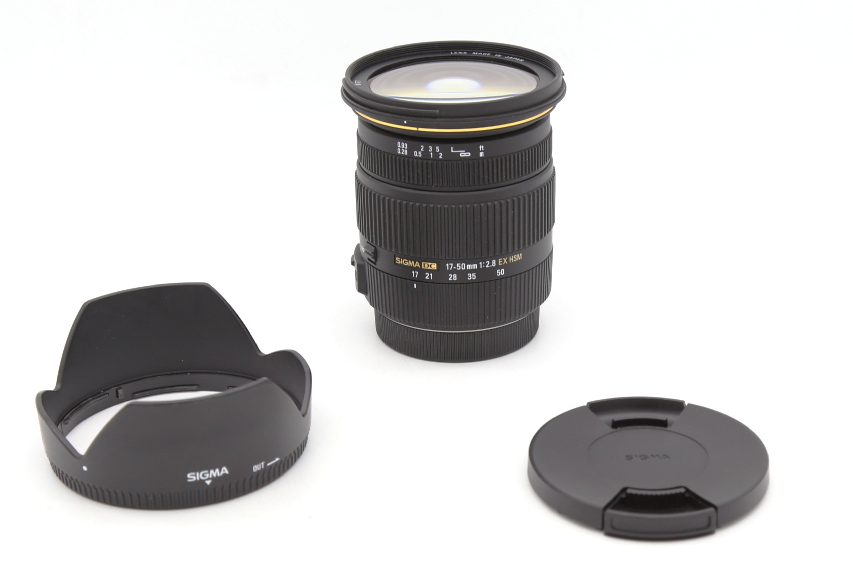 Used Sigma 17-50mm F2.8 EX HSM For Canon EF-S Mount SN: 16155007