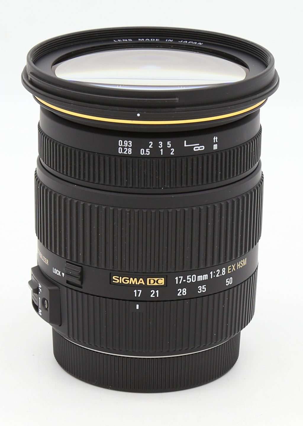 Used Sigma 17-50mm F2.8 EX HSM For Canon EF-S Mount SN: 16155007