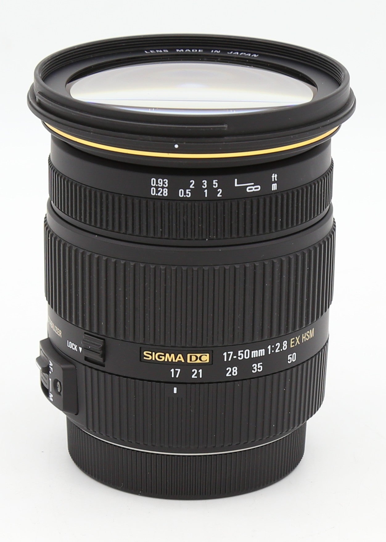 Used Sigma 17-50mm F2.8 EX HSM For Canon EF-S Mount SN: 16155007