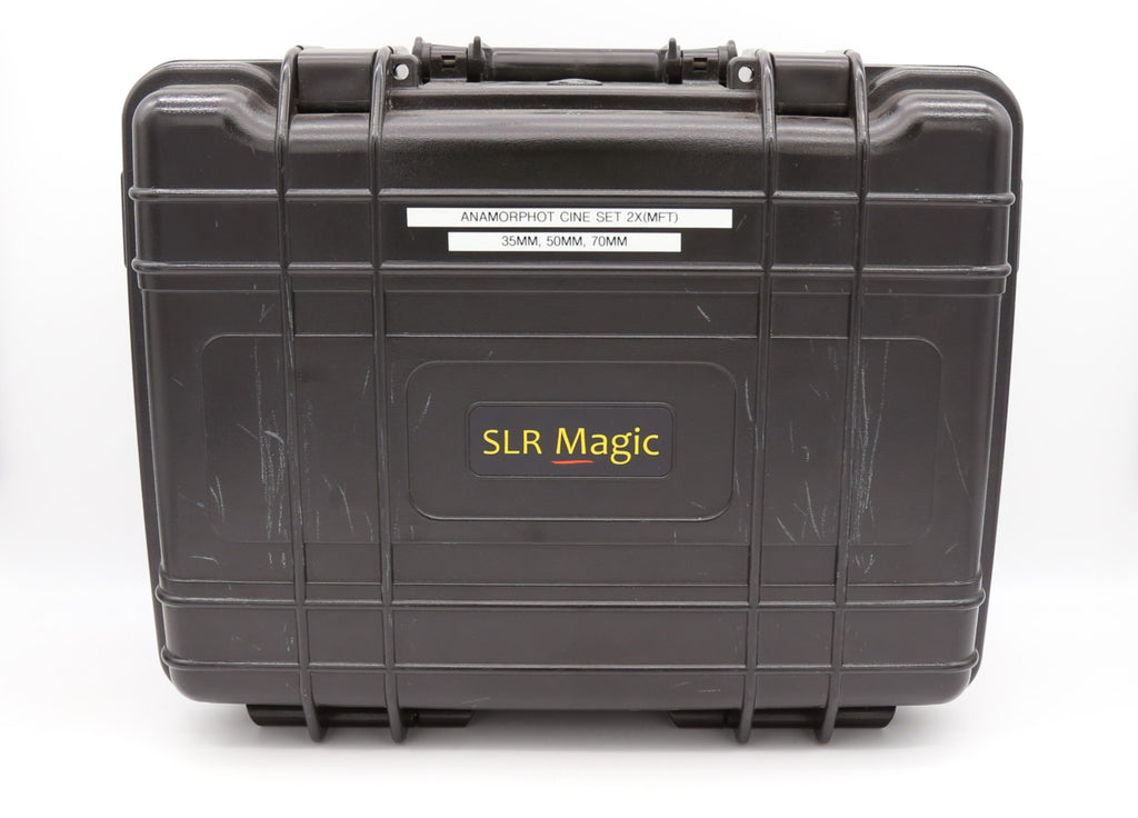 Used SLR Magic Anamorphot-CINE 2x, 3-lens set - 35mm, 50mm, 70mm MFT MT in one 3-lens case
