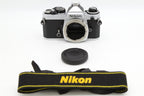 Used Nikon FE Silver Body only 35mm Film Camera  S/N 3011561 (Near-Mint)