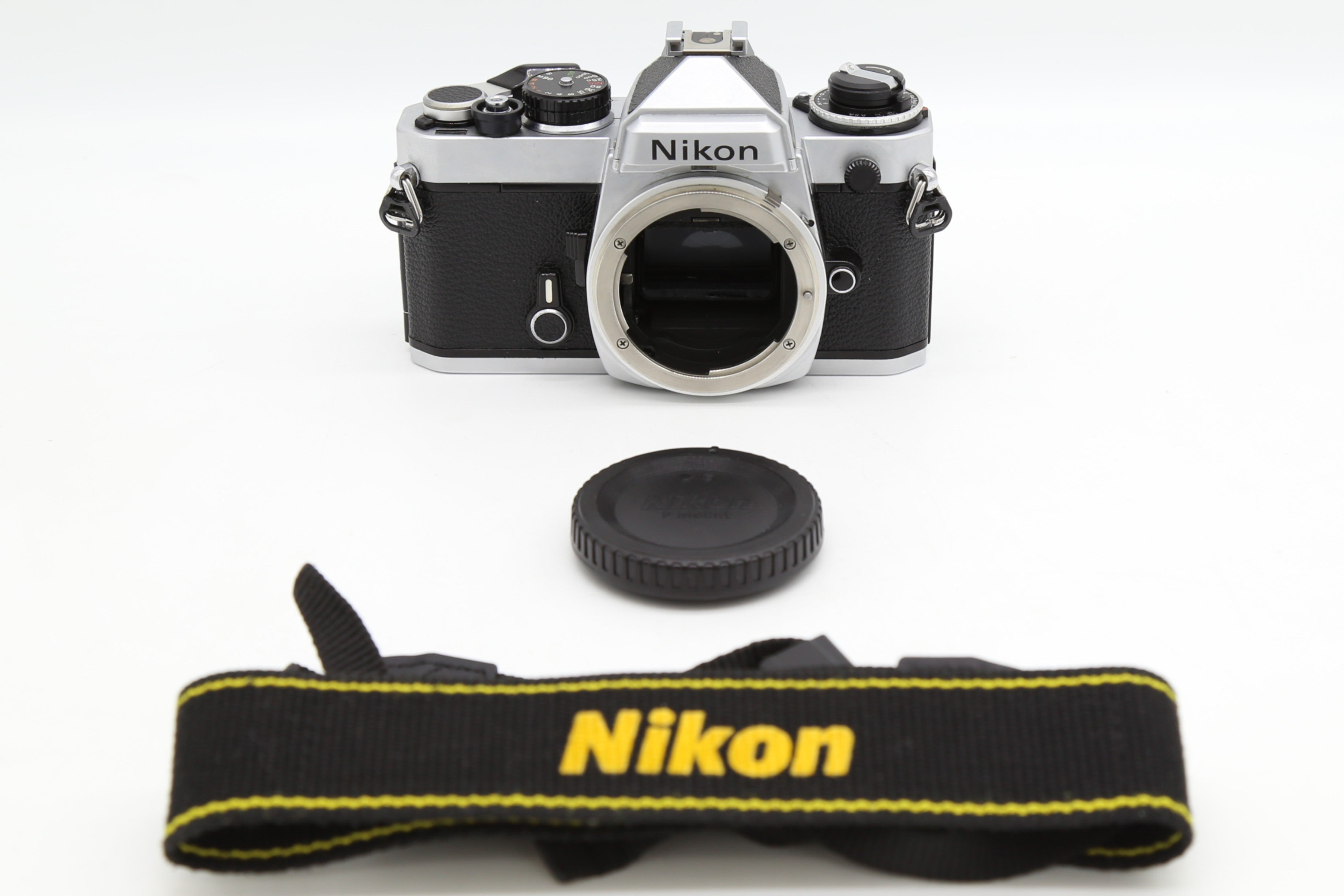 Used Nikon FE Silver Body only 35mm Film Camera  S/N 3011561 (Near-Mint)