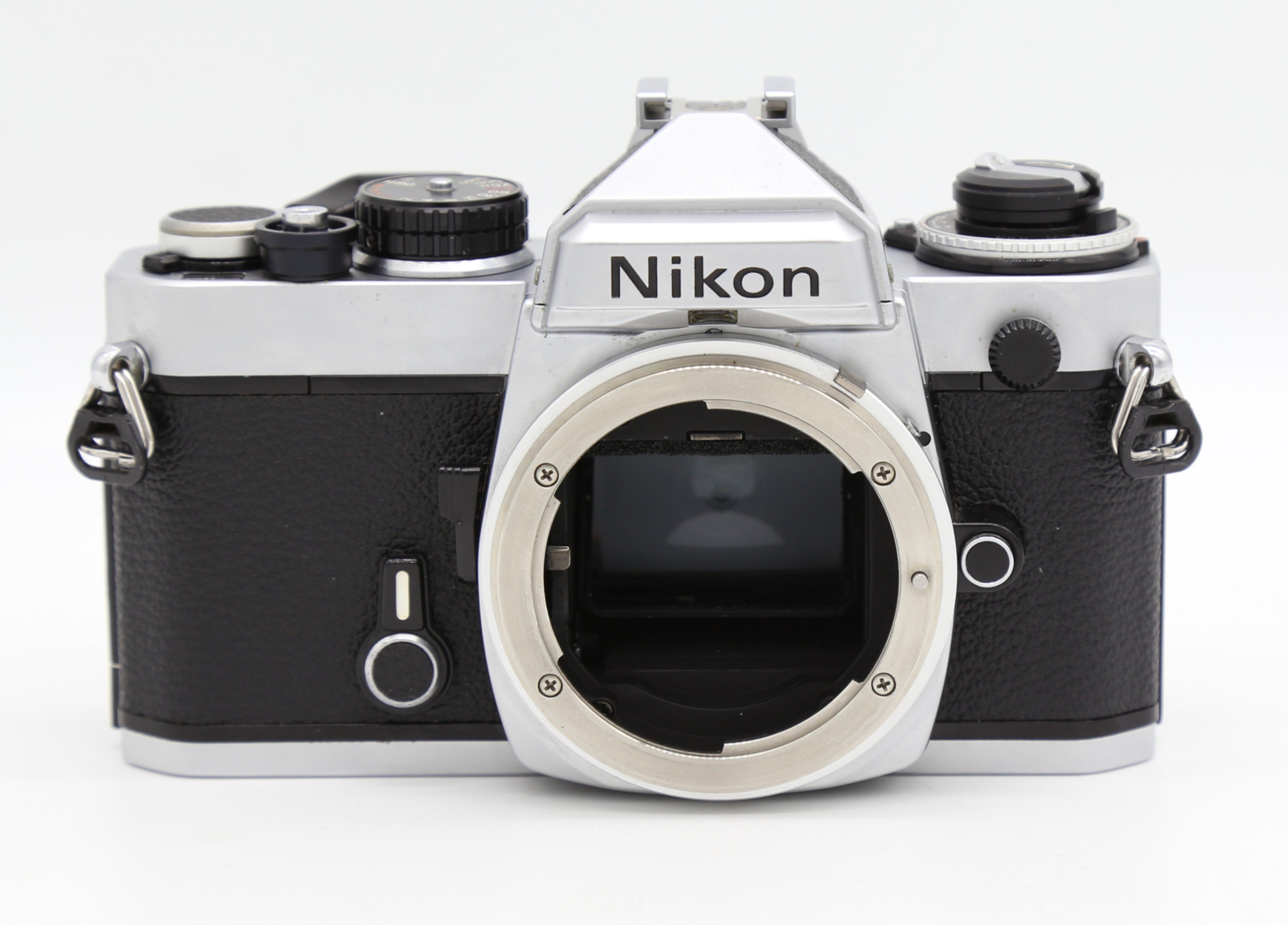 Used Nikon FE Silver Body only 35mm Film Camera  S/N 3011561 (Near-Mint)
