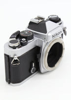 Used Nikon FE Silver Body only 35mm Film Camera  S/N 3011561 (Near-Mint)
