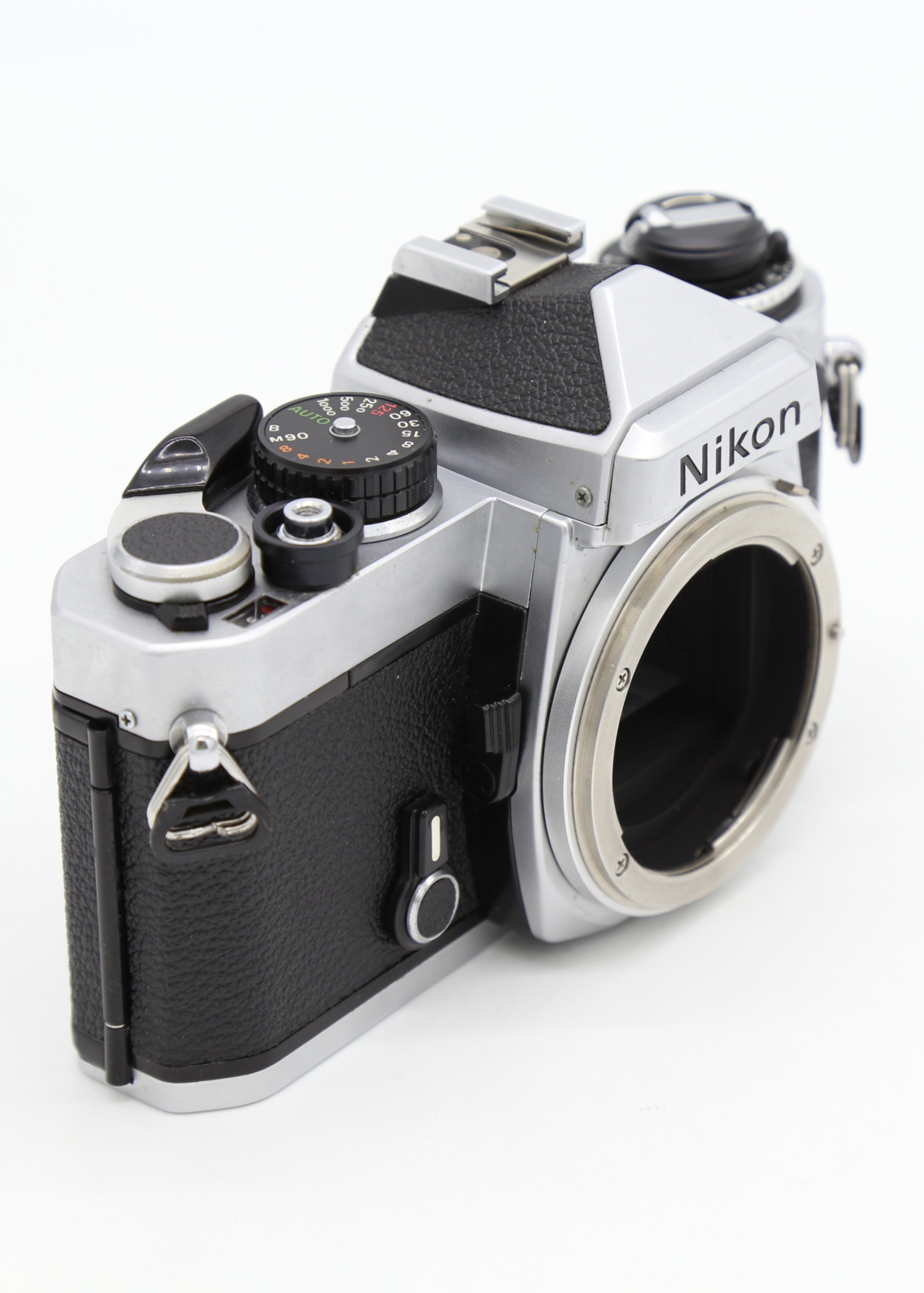 Used Nikon FE Silver Body only 35mm Film Camera  S/N 3011561 (Near-Mint)