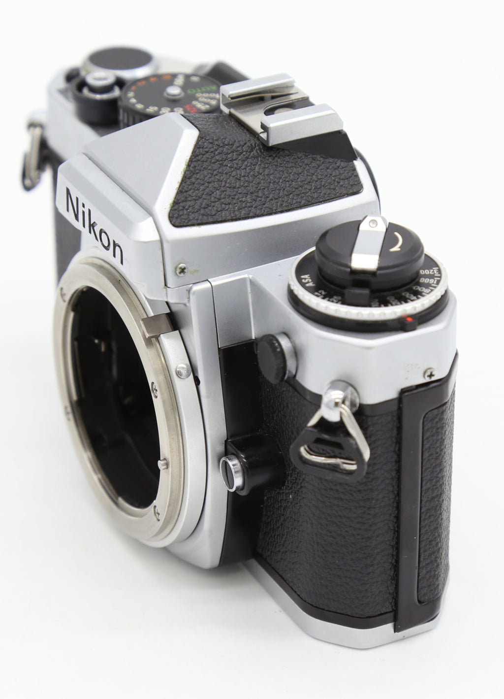 Used Nikon FE Silver Body only 35mm Film Camera  S/N 3011561 (Near-Mint)
