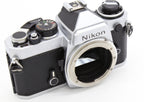 Used Nikon FE Silver Body only 35mm Film Camera  S/N 3011561 (Near-Mint)