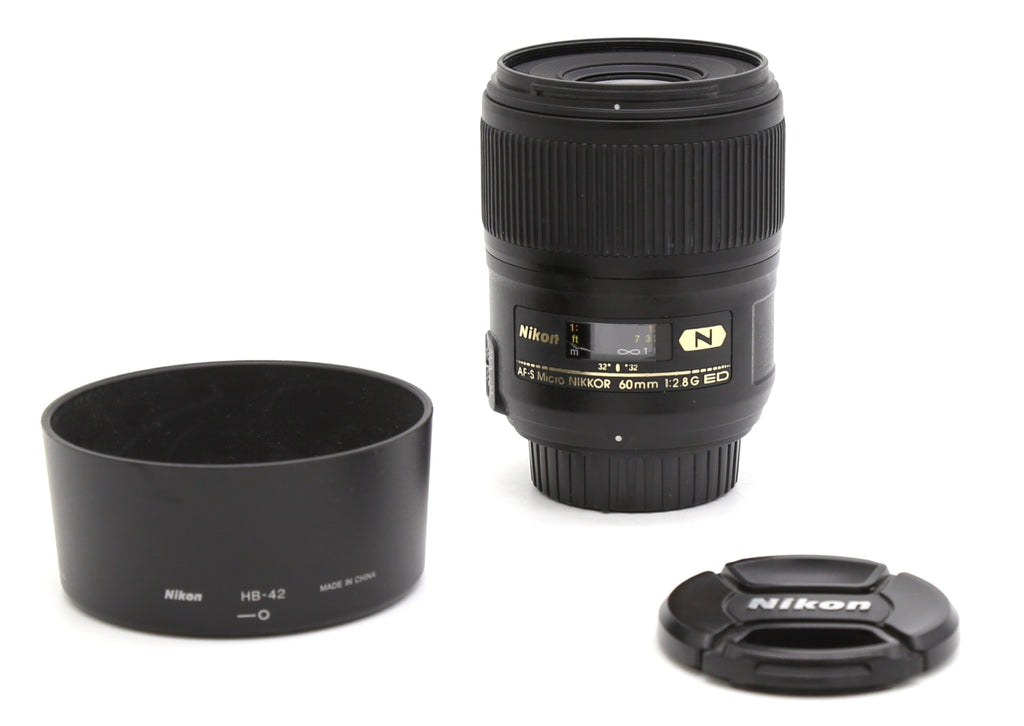 Used Nikon AF‑S 60mm f/2.8G ED Micro Nikkor Lens S/N 2295114