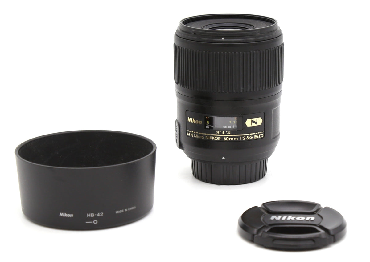 Used Nikon AF‑S 60mm f/2.8G ED Micro Nikkor Lens S/N 2295114