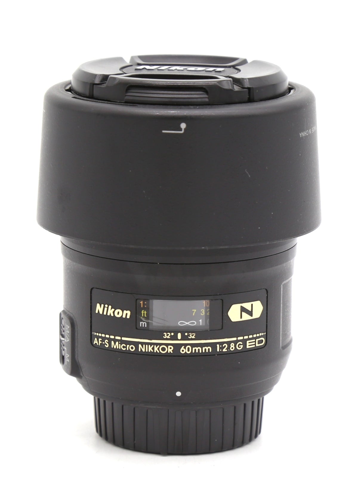 Used Nikon AF‑S 60mm f/2.8G ED Micro Nikkor Lens S/N 2295114