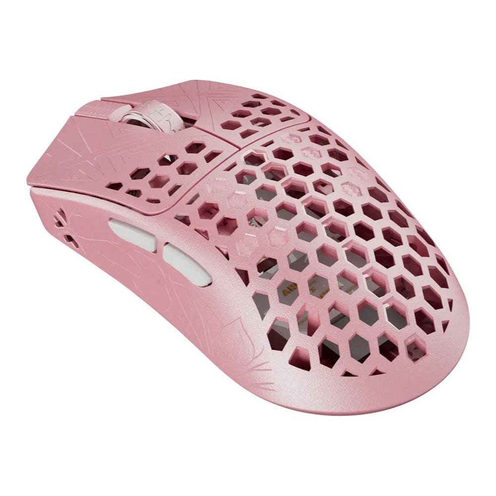 ARBITER STUDIO TENKO Akitsu Carbon Fiber 8K Ultra- Wireless Gaming Mouse (Pink)