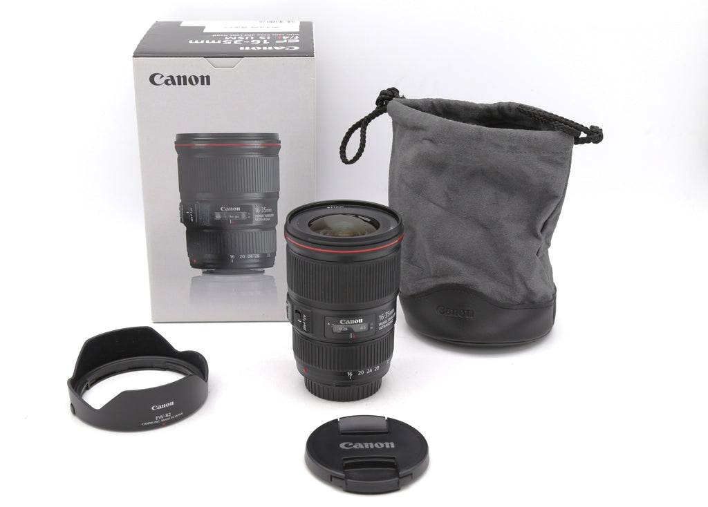 Used Canon EF 16-35mm F4 L IS USM Zoom Lens S/N 8490002024