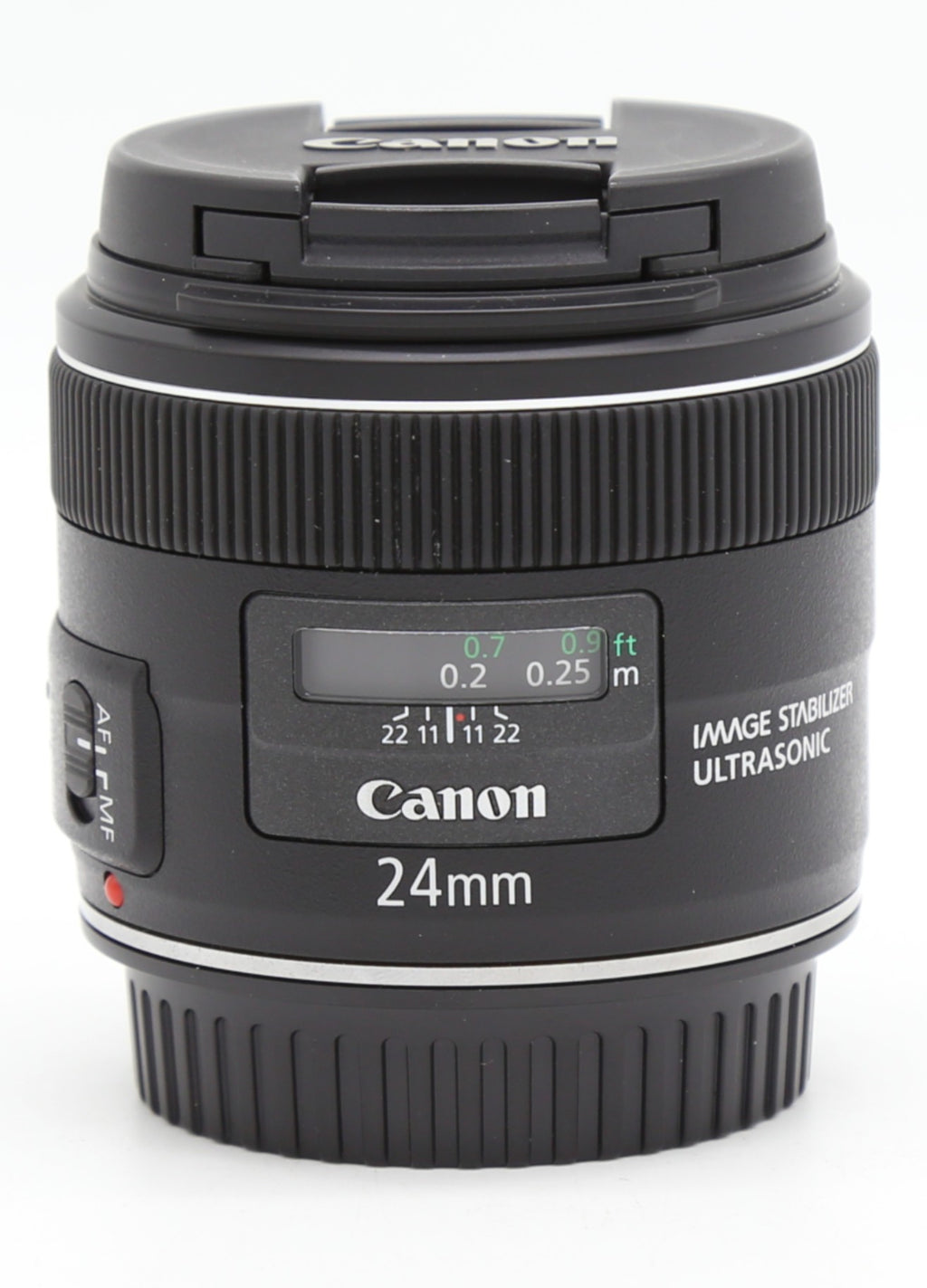 Used Canon EF 24mm F2.8 IS USM Prime Wide Angle Lens S/N 8200000159