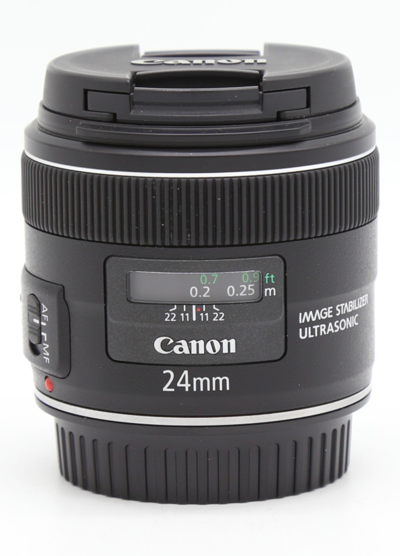 Used Canon EF 24mm F2.8 IS USM Prime Wide Angle Lens S/N 8200000159
