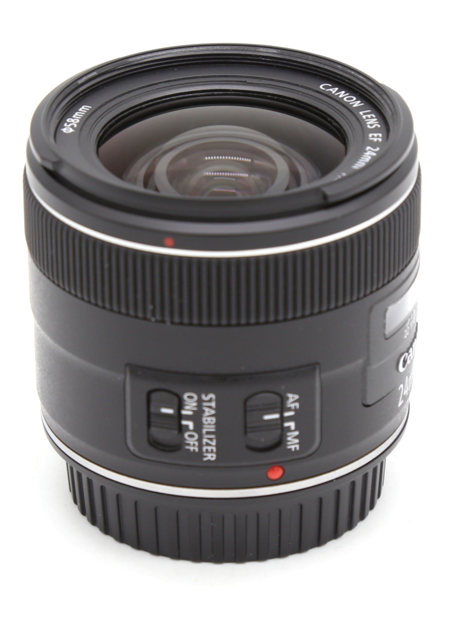 Used Canon EF 24mm F2.8 IS USM Prime Wide Angle Lens S/N 8200000159