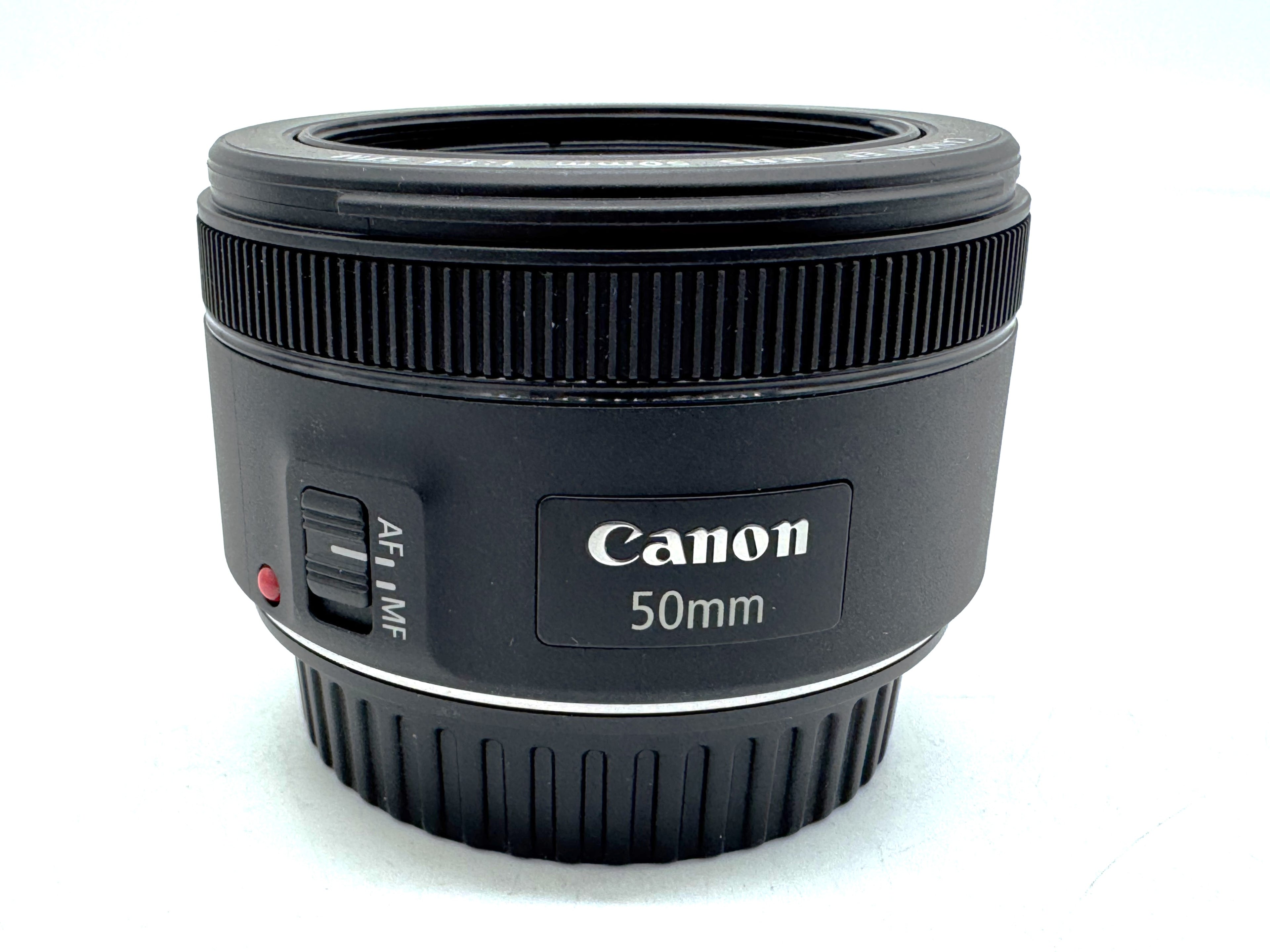 Used Canon EF 50mm F1.8 STM Lens with Lens Hood S/N 8011126816