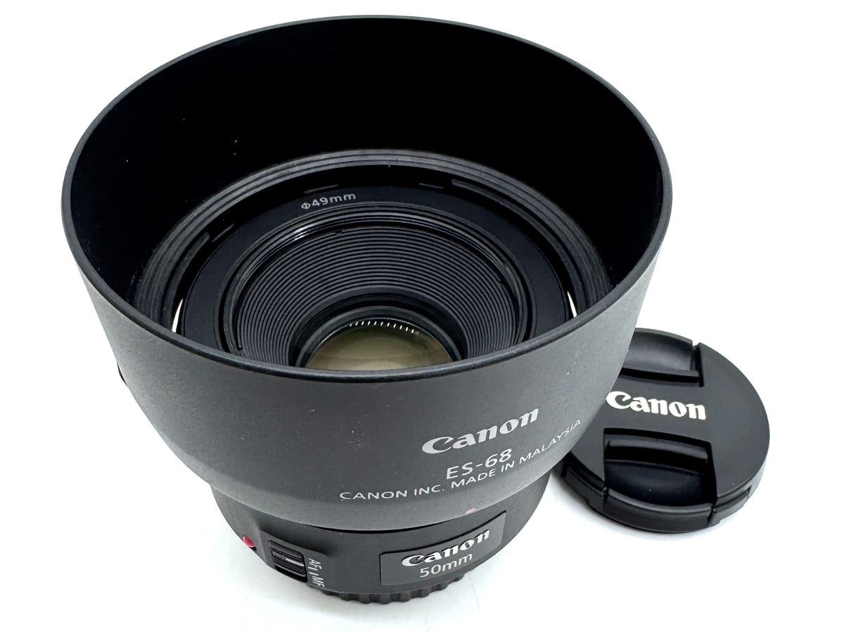 Used Canon EF 50mm F1.8 STM Lens with Lens Hood S/N 8011126816