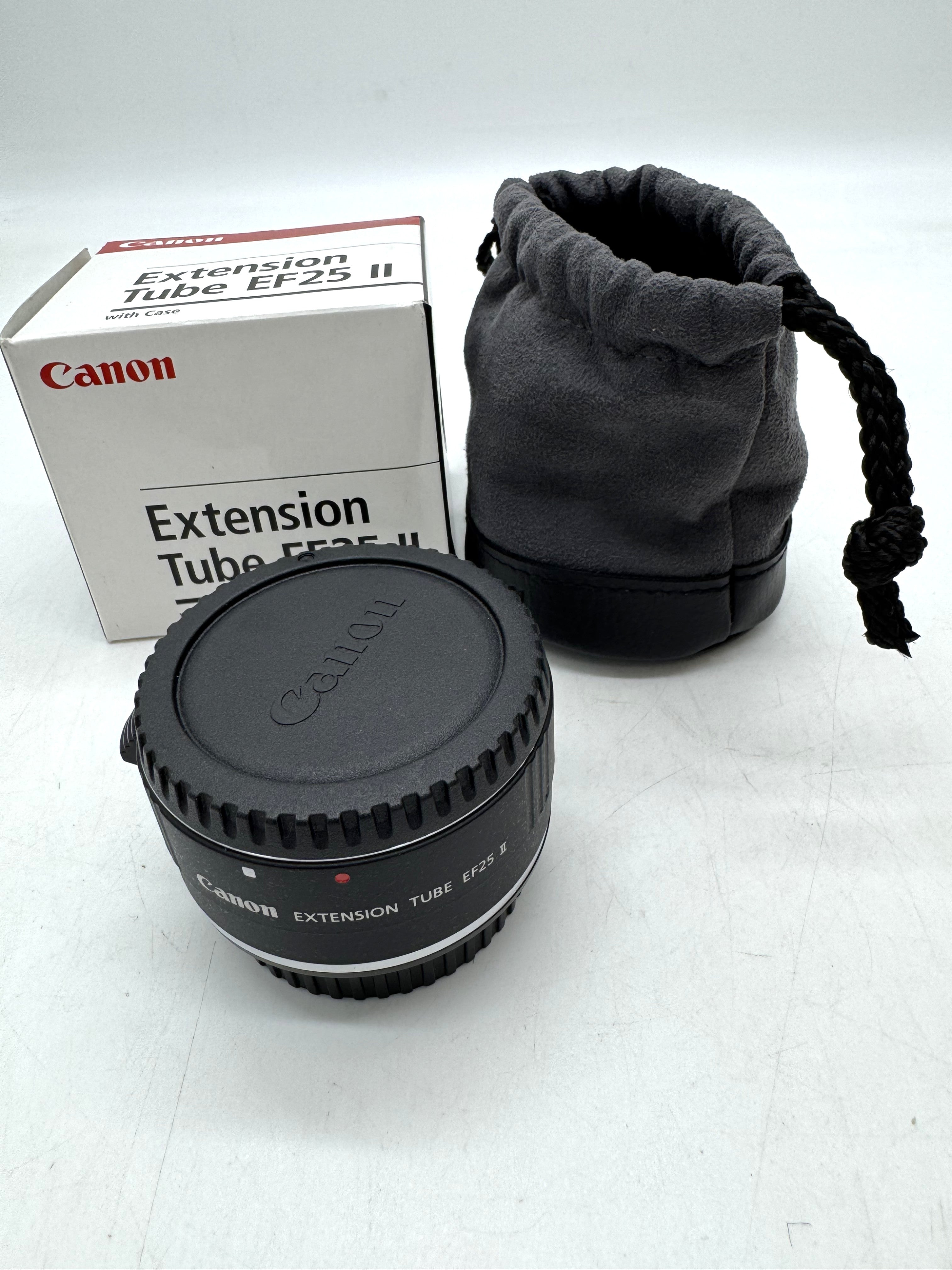 Used Canon ET EF25 II Extension Tube for macro photography.