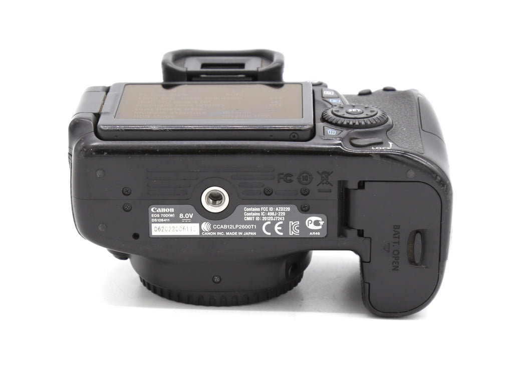 Used Canon EOS 70D Body Only SN: 062022006118