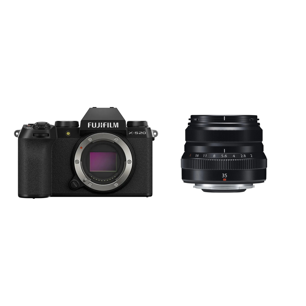 FUJIFILM X-S20 with XF 35mm f/2 WR Lens - Black