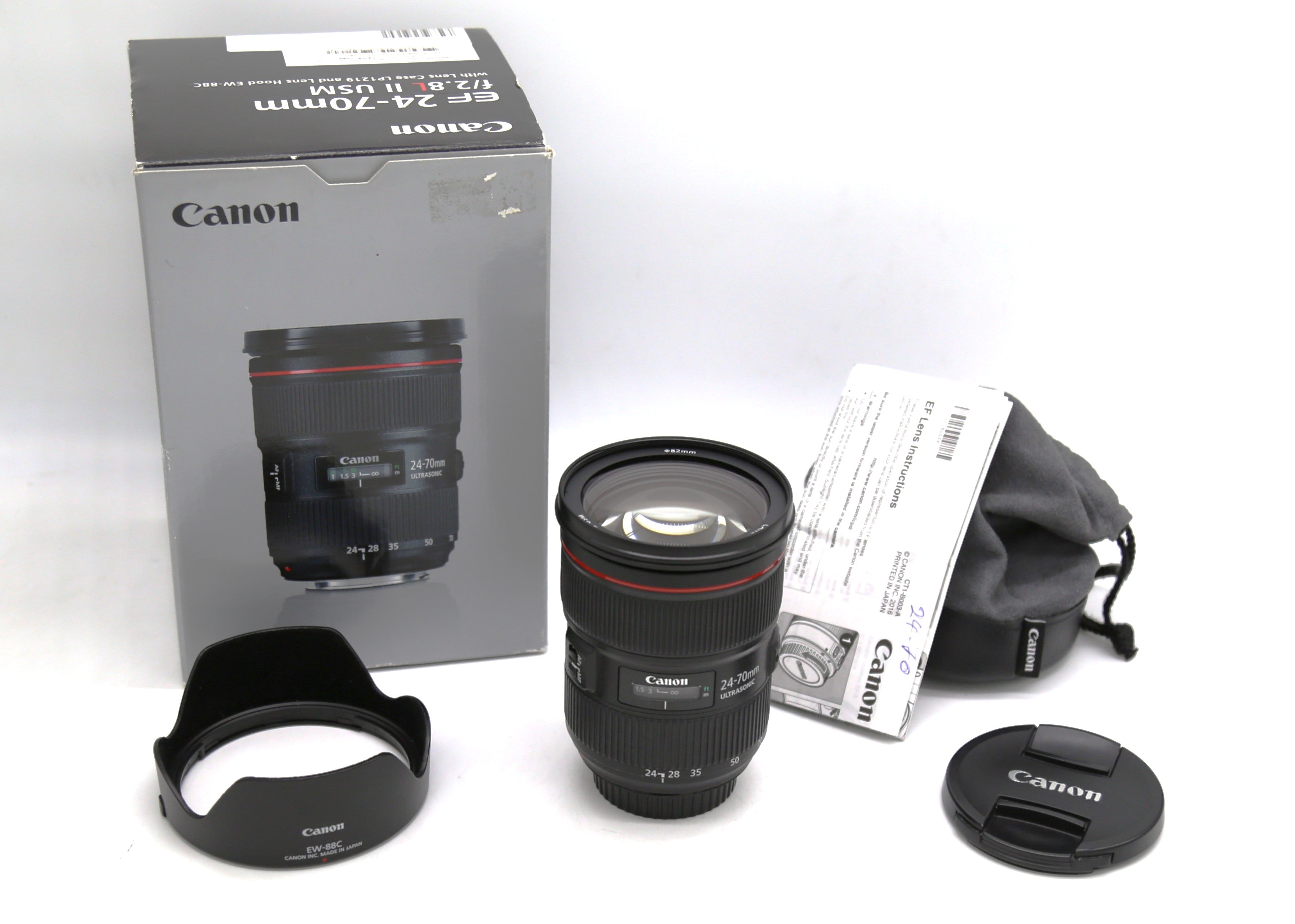 Used Canon EF 24-70mm f2.8L II USM Zoom  S/N - 475501067