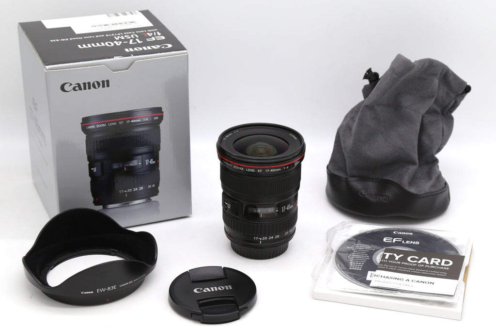 Used Canon EF 17-40mm F4 L USM Zoom Lens S/N 6542638