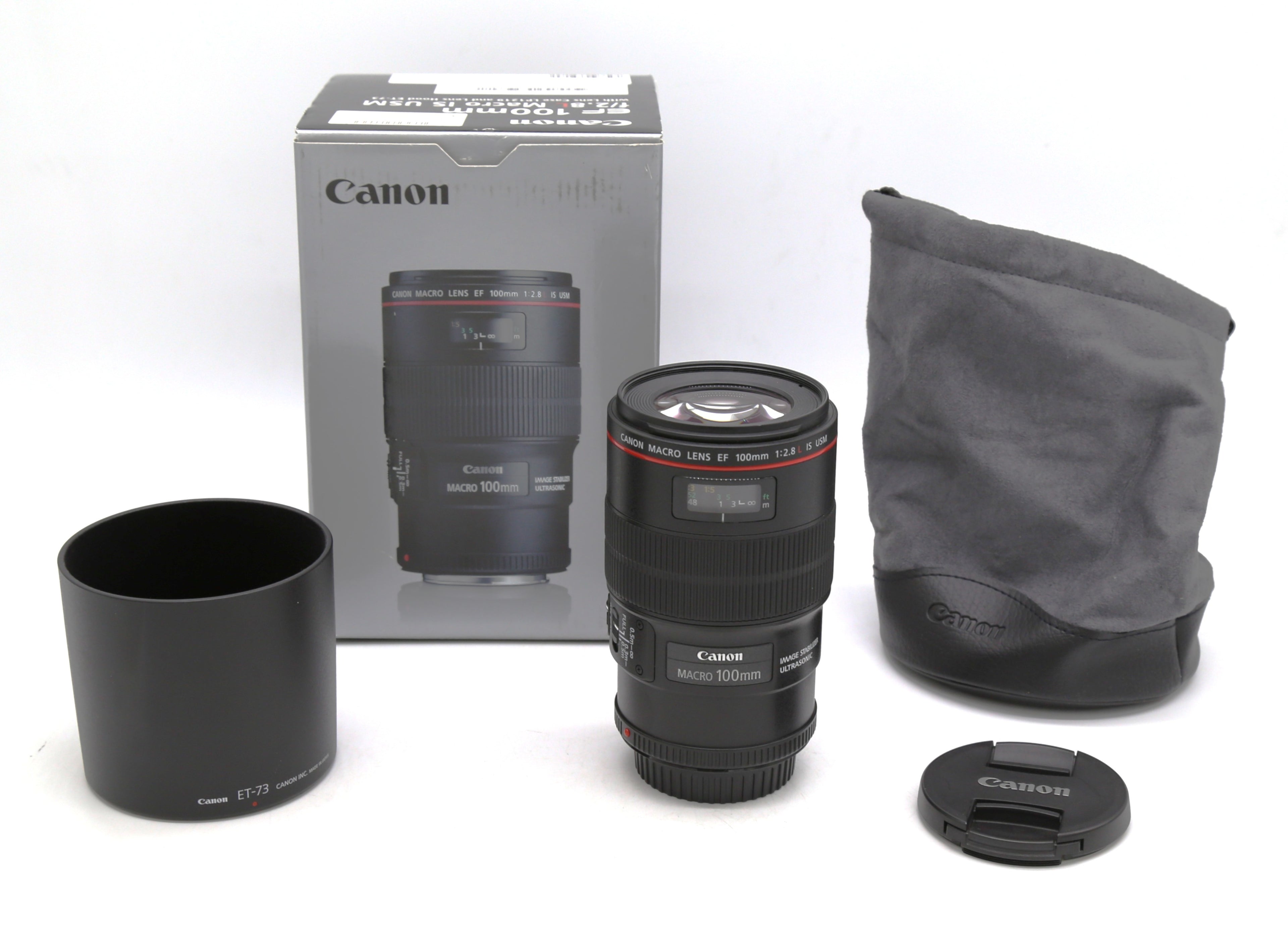 Used Canon 100mm Macro IS L Series USM Lens - EF Mount S/N 5684558