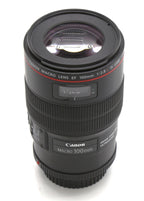Used Canon 100mm Macro IS L Series USM Lens - EF Mount S/N 5684558