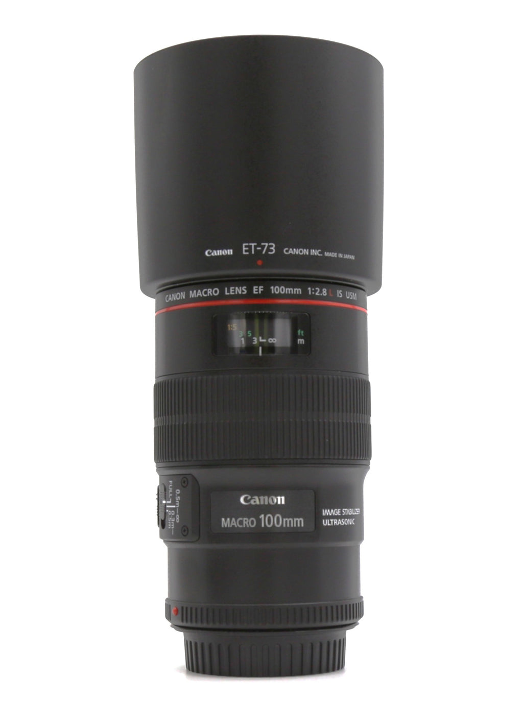 Used Canon 100mm Macro IS L Series USM Lens - EF Mount S/N 5684558