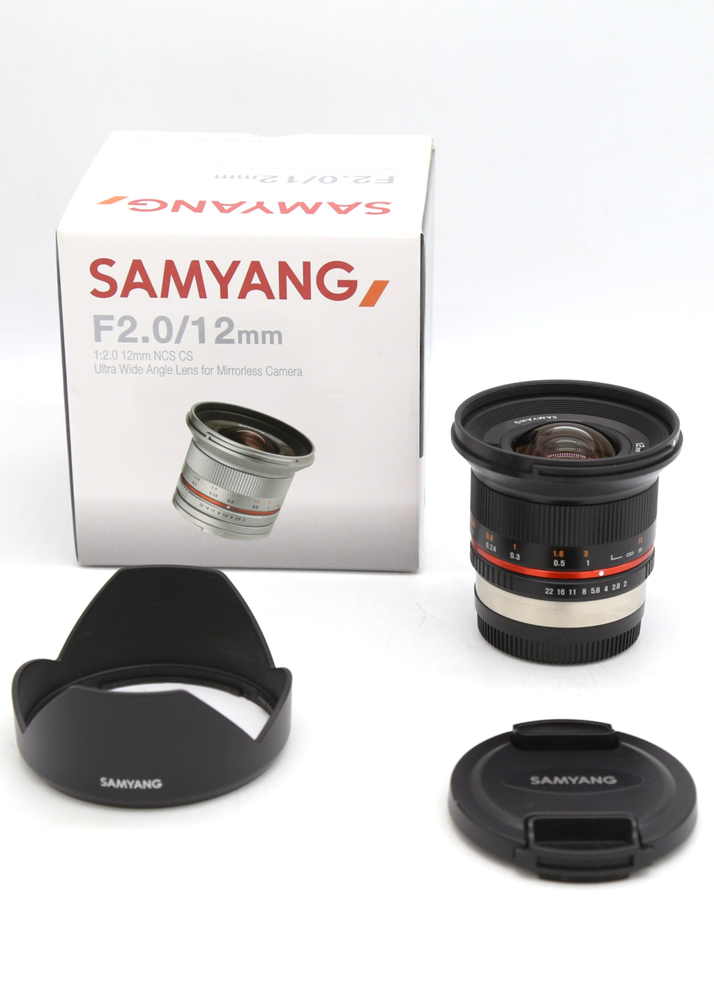Used Samyang 12mm f/2 Lens - Fujifilm X Mount - Black S/N - BCP17000
