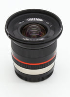 Used Samyang 12mm f/2 Lens - Fujifilm X Mount - Black S/N - BCP17000