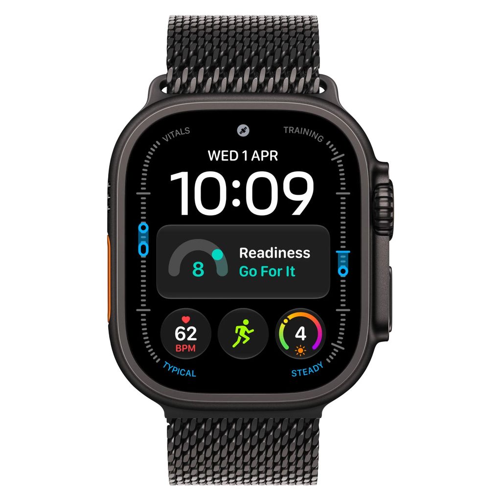 Apple Watch Ultra 4 49mm Black Titanium Case GPS + Cellular Milanese Loop (S)
