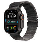 Apple Watch Ultra 4 49mm Black Titanium Case GPS + Cellular Milanese Loop (S)