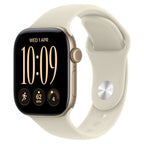 Apple Watch Series 12 42mm Light Gold Aluminium Case GPS Sand Sport Band (S/M)