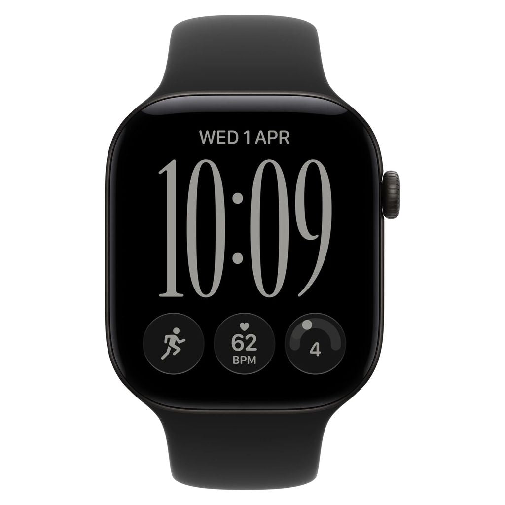 Apple Watch Series 12 46mm Black Aluminium Case GPS Black Sport Band (S/M)