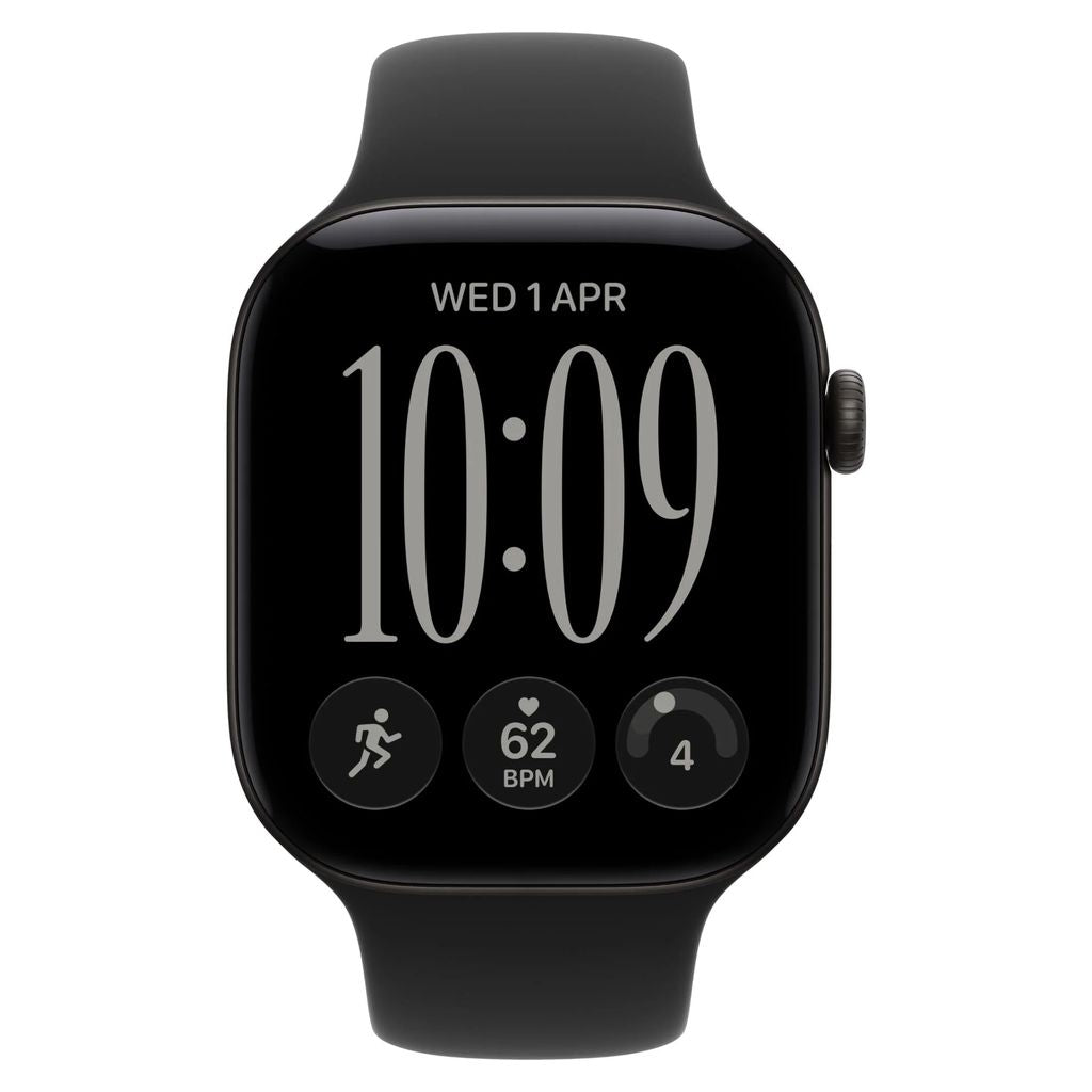 Apple Watch Series 12 46mm Black Aluminium Case GPS Black Sport Band (M/L)