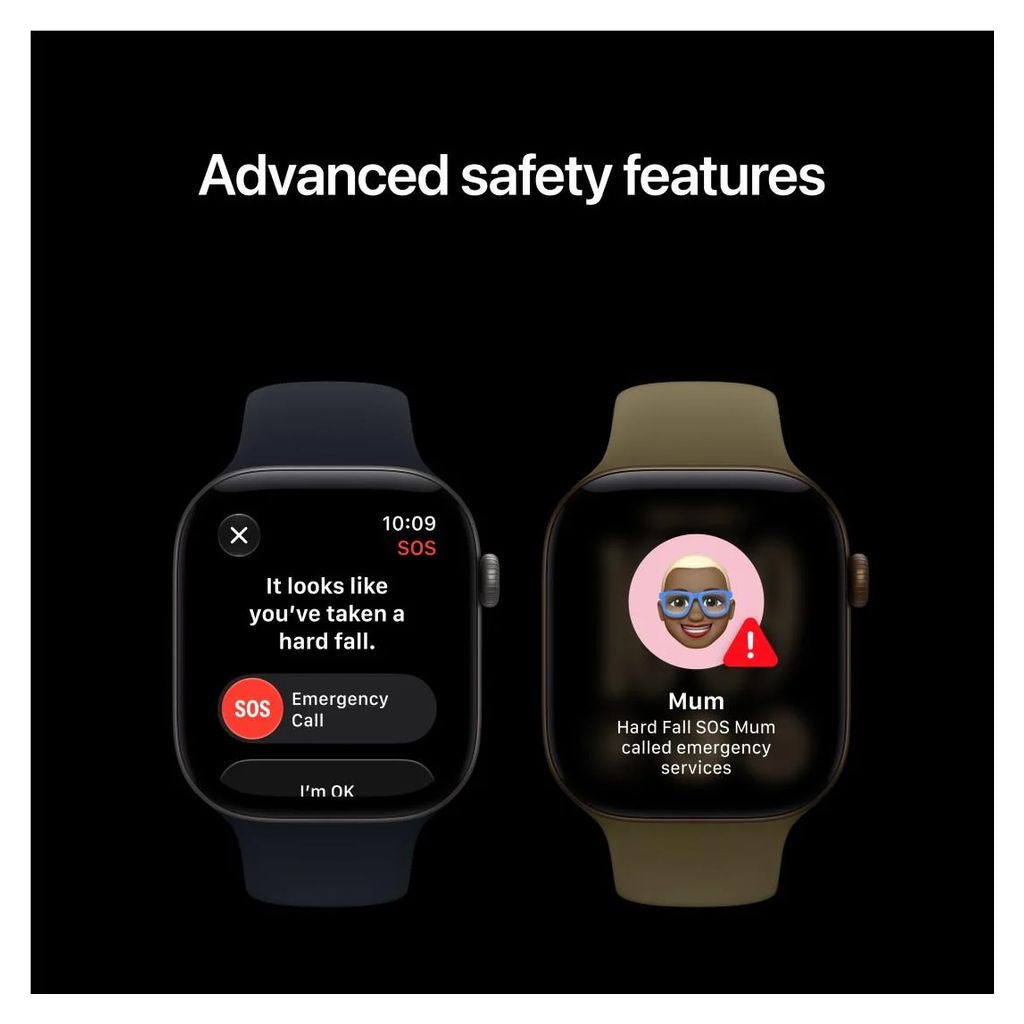 Apple Watch Series 12 46mm Black Aluminium Case GPS Black Sport Band (M/L)