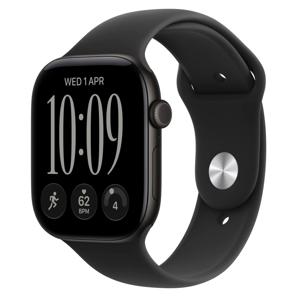 Apple Watch Series 12 46mm Black Aluminium Case GPS Black Sport Band (M/L)