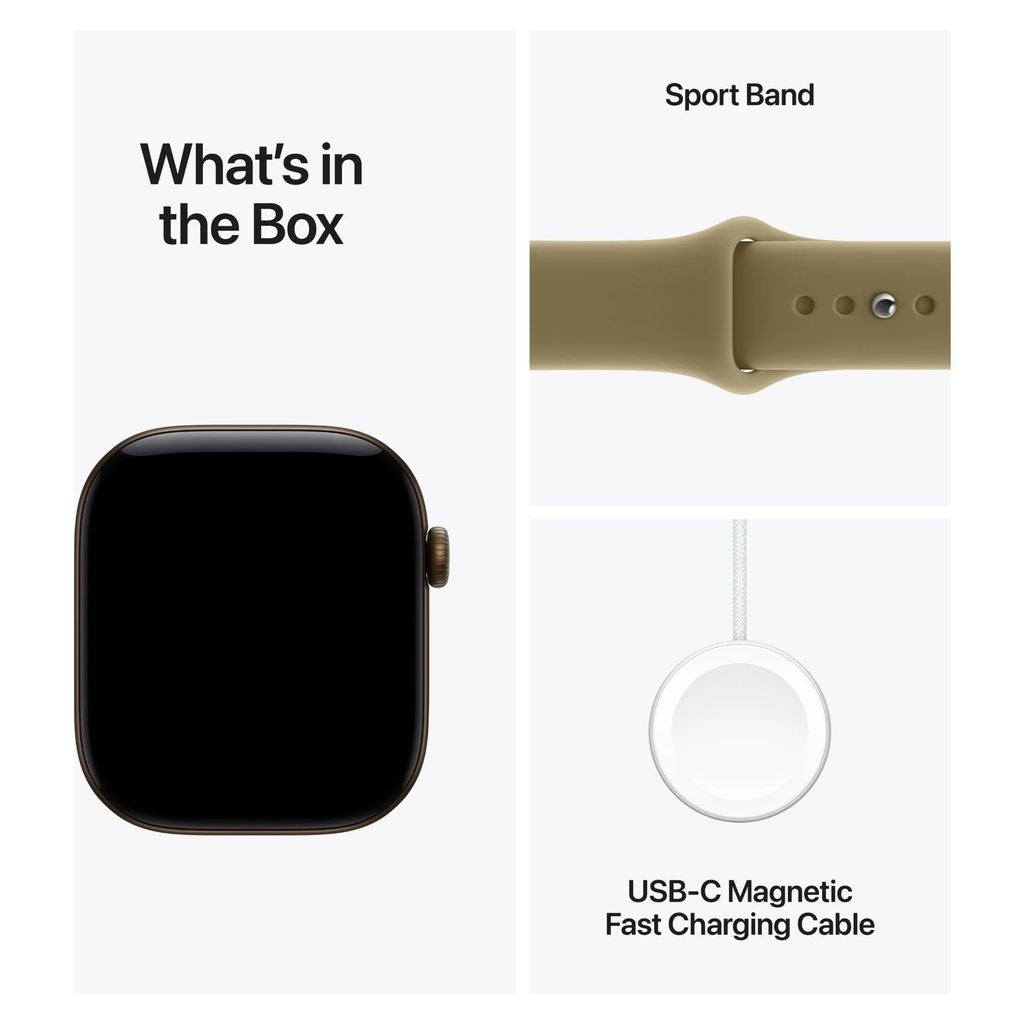Apple Watch Series 12 46mm Dark Bronze Aluminium GPS + Cellular Sport Band (S/M)
