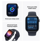 Apple Watch SE 3 40mm Midnight Aluminium Case GPS + Cellular Sport Band (S/M)