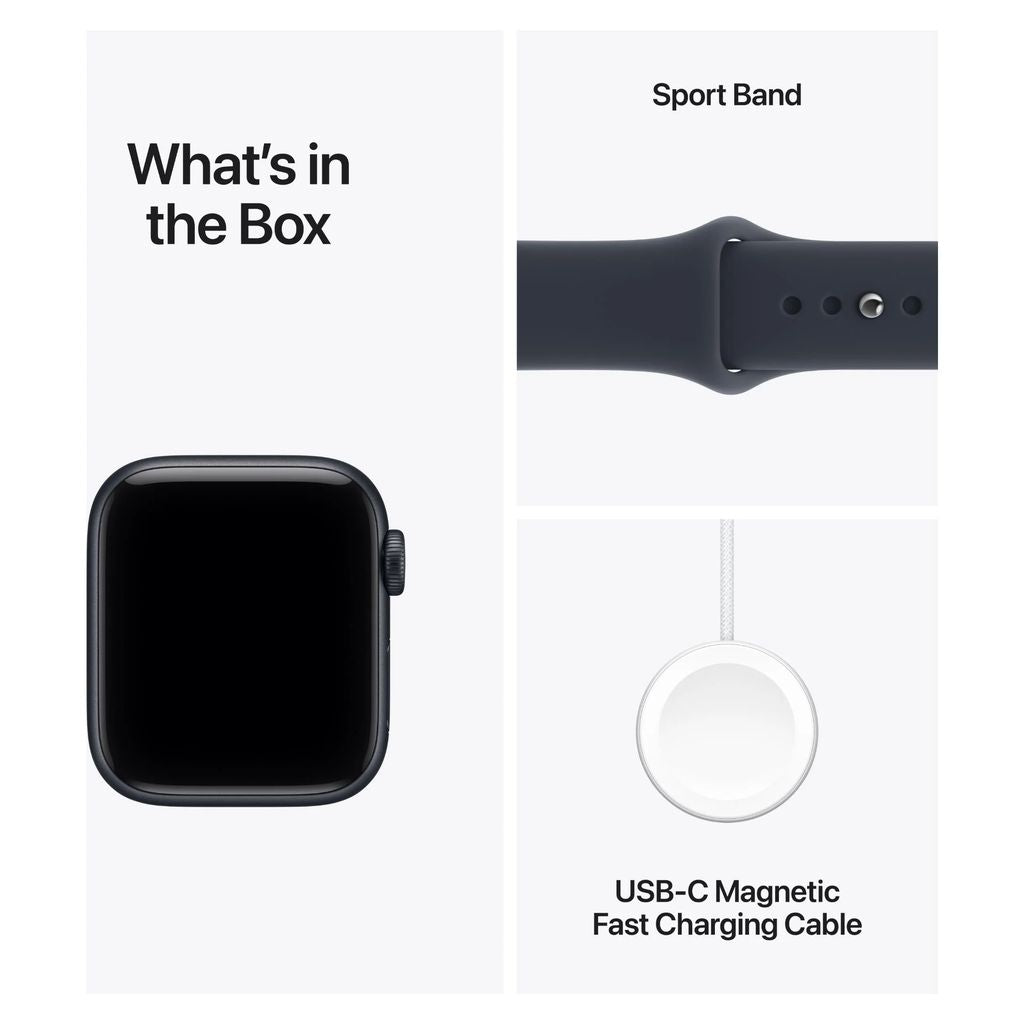 Apple Watch SE 3 40mm Midnight Aluminium Case GPS + Cellular Sport Band (S/M)