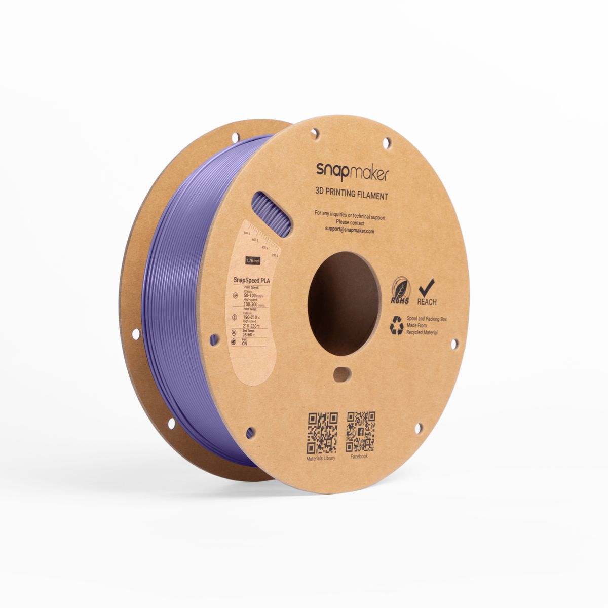Snapmaker Matte 1kg PLA Filament with RFID - Violet Purple