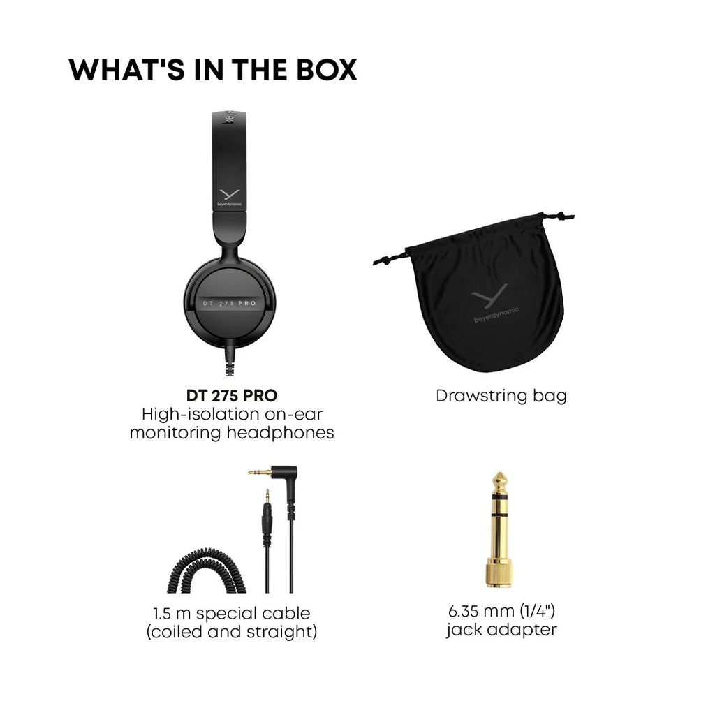 Beyerdynamic DT 275 PRO Compact On-Ear Monitoring Headphones