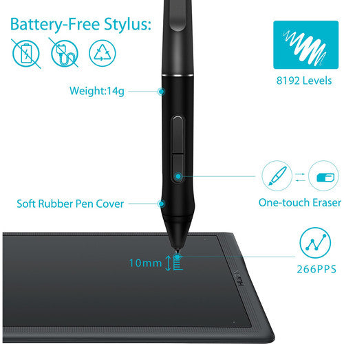 Huion Inspiroy Q11K V2 Wireless Graphic Drawing Tablet