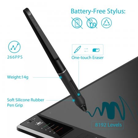 Huion WH1409 V2 Graphics Drawing Tablet