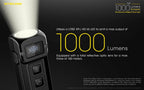 NITECORE TUP BLACK 1000 LUMENS Key Ring Torch