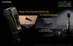 NITECORE TUP BLACK 1000 LUMENS Key Ring Torch