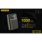 Nitecore FX1 Fujifilm USB Dual Slot Charger for Fuji NP-W126S FUJI NP-W126NP