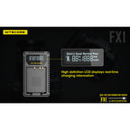 Nitecore FX1 Fujifilm USB Dual Slot Charger for Fuji NP-W126S FUJI NP-W126NP