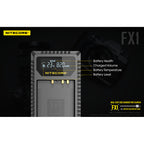 Nitecore FX1 Fujifilm USB Dual Slot Charger for Fuji NP-W126S FUJI NP-W126NP